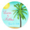 Personalized Tropical Beach Wedding Stickers