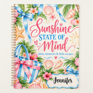 Personalized Tropical Coastal Travel Notebook