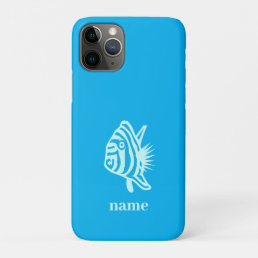 Personalized Tropical Fish Nautical iPhone Case