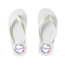 Personalized Tropical Floral Wreath | Flip Flops Personalized Tropical Floral Wreath | Flip Flops
