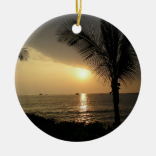 Personalized Tropical Holiday Ornament