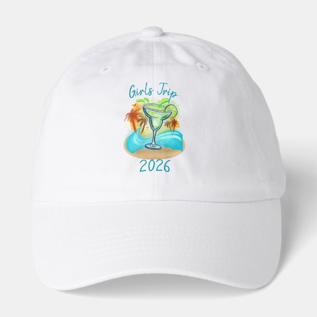 Personalized Tropical Island Hat (Front)