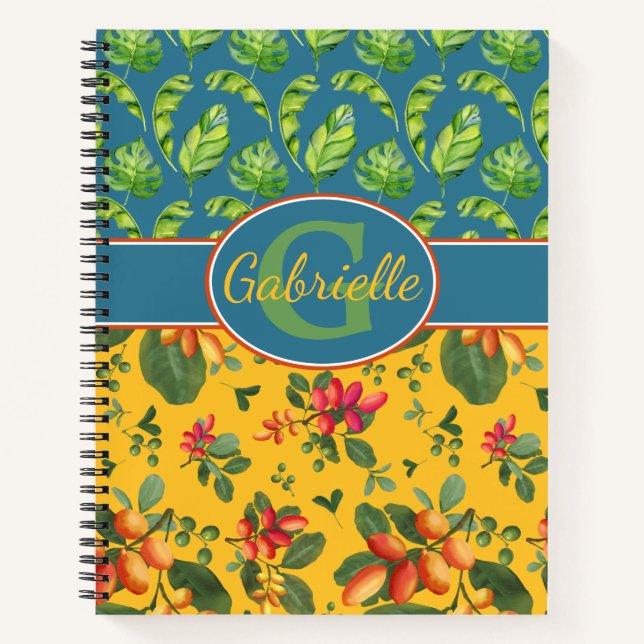 Personalized Tropical Island Notebook (Front)