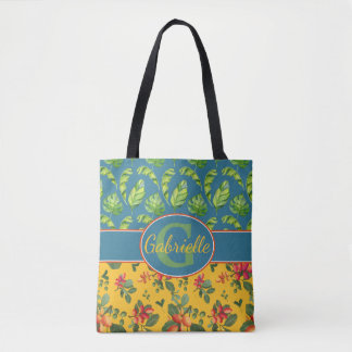 Personalized Tropical Island Tote Bag