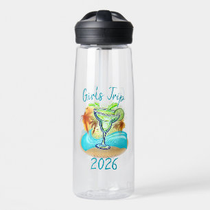 Personalized Tropical Island Water Bottle