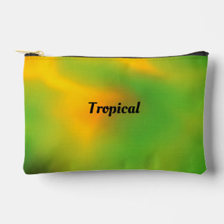 Personalized Tropical Melon Green Accessory Pouch