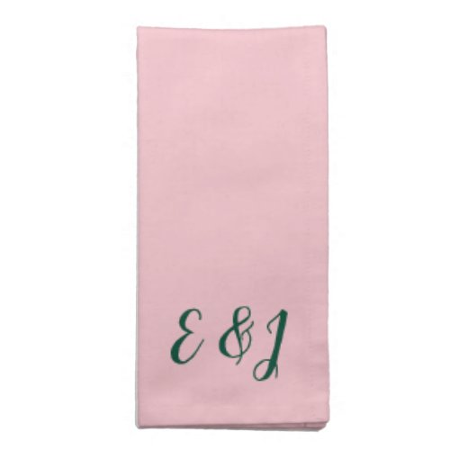 Personalized Tropical Pink Cocktail  Dinner Cloth Napkin