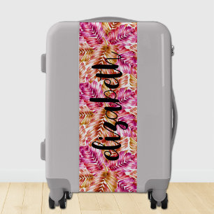 Personalized Tropical Print Stylish Luggage