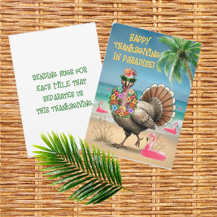 Personalized Tropical Turkey  Card
