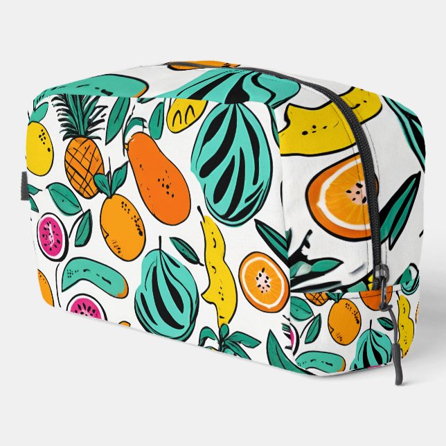 Personalized Tropical Vibes Design Toiletry Bag (Right Corner)