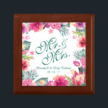 Personalized Tropical Wedding Gift Box<br><div class="desc">For further customization,  please click the "Customize" button and use our design tool to modify this template. If the options are available,  you may change text and image by simply clicking on "Edit/Remove Text or Image Here" and add your own. Designed by Freepik.</div>