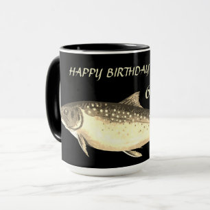 Personalized Trout design 60th Birthday Grandpa Mug