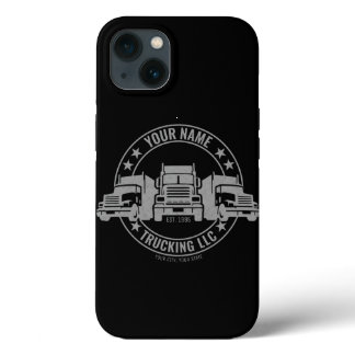 Personalized Trucker Big Rig Semi Truck Trucking  iPhone 13 Case