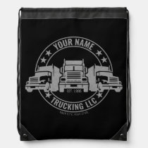 Personalized Trucker Big Rig Semi Truck Trucking Seat Cushion