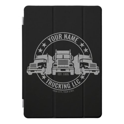 Personalized Trucker Big Rig Semi Truck Trucking  iPad Pro Cover
