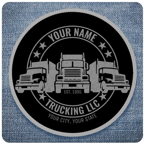 Personalized Trucker Big Rig Semi Truck Trucking  Patch