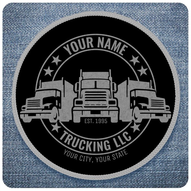 Personalized Trucker Big Rig Semi Truck Trucking  Patch (Creator Uploaded)