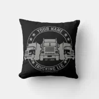 Personalized Trucker Big Rig Semi Truck Trucking Seat Cushion