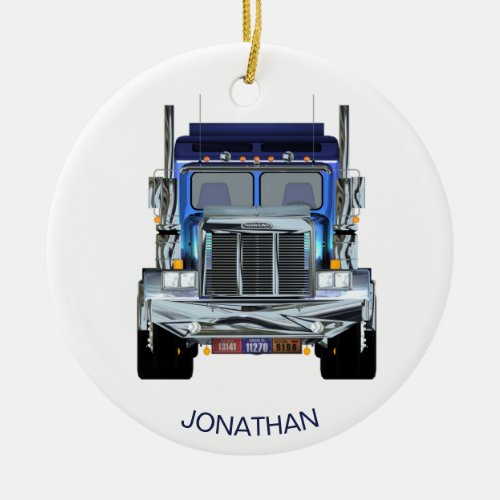 Personalized  Trucker Ornament