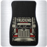 Personalized Trucking 18 Wheeler BIG RIG Trucker  Car Floor Mat