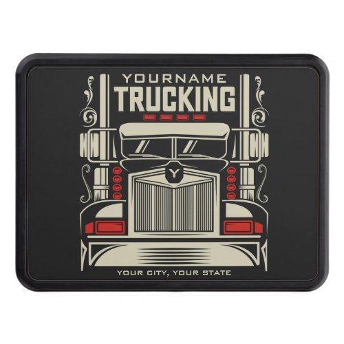 Personalized Trucking 18 Wheeler BIG RIG Trucker  Hitch Cover