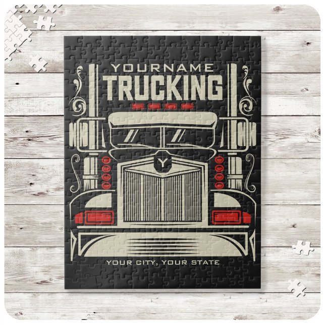 Personalized Trucking 18 Wheeler BIG RIG Trucker  Jigsaw Puzzle (Creator Uploaded)
