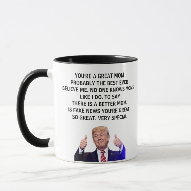 Personalized Trump Mug For Mom Dad Uncle Sister,  (Left)