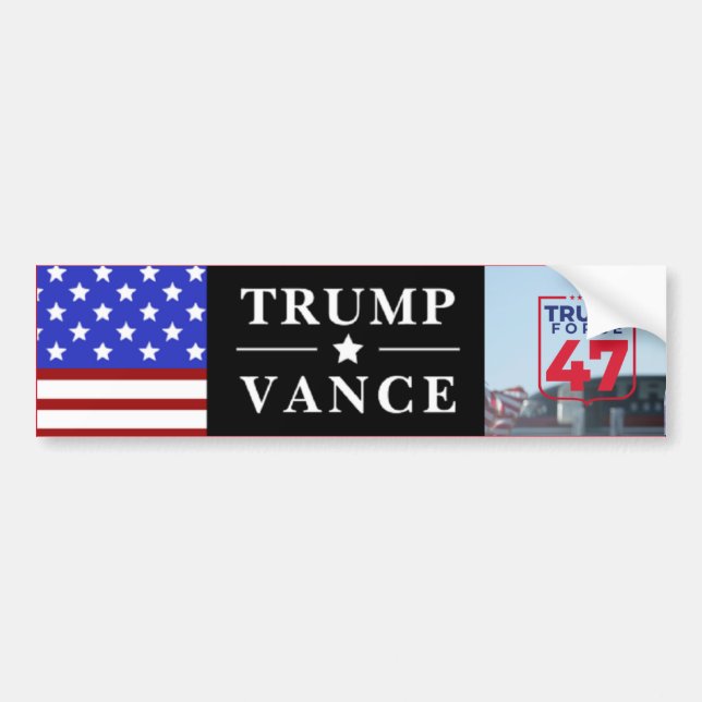 Personalized Trump Vance 2026 Bumper Sticker (Front)