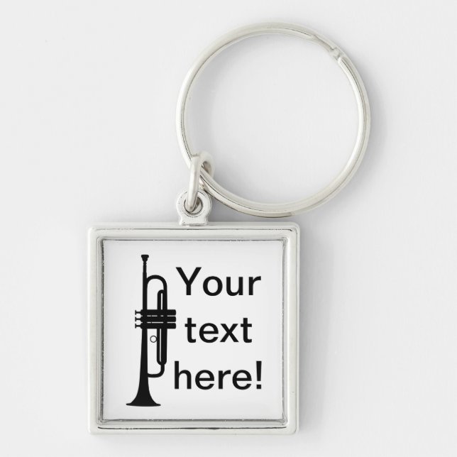 Personalized Trumpet Keychain (Front)