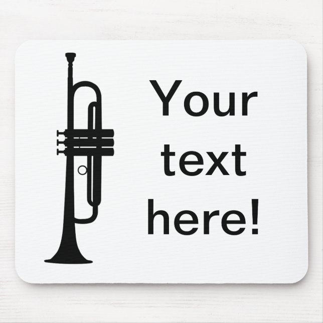 Personalized Trumpet Mouse Pad (Front)