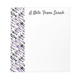 Personalized Trumpet Player Gift Music Instrument Notepad