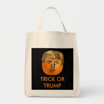 Personalized Trumpkin Trick Or Treat Bag by Home_Sweet_Holiday at Zazzle