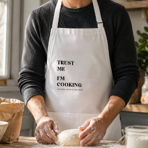 Personalized Trust Me I'm Cooking Fun Custom Chef Adult Apron