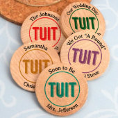 Personalized TUIT Wooden Nickels (Front)