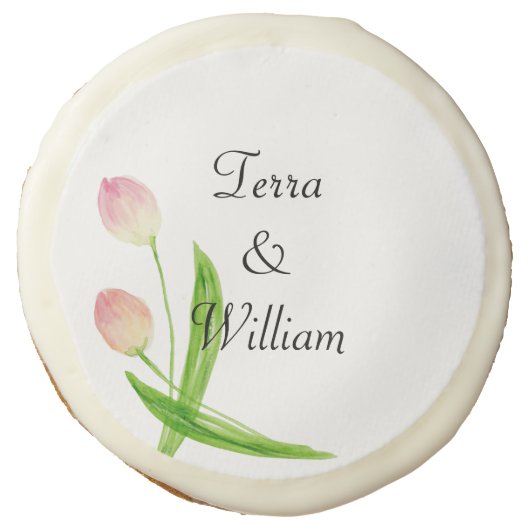 Personalized Tulip Sugar Cookies (Front)