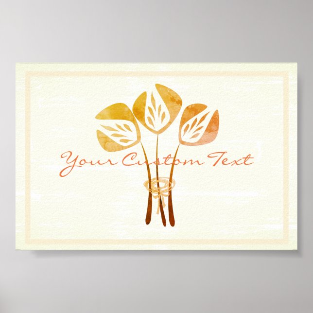 Personalized Tulips Poster (Front)