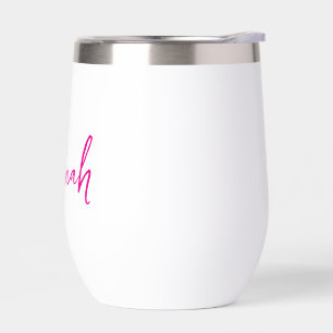 Personalized Tumbler, Bridesmaid Proposal Gift,  Thermal Wine Tumbler