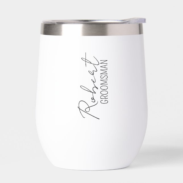 Personalized Tumbler for Men, Gift for Him, Grooms (Left)