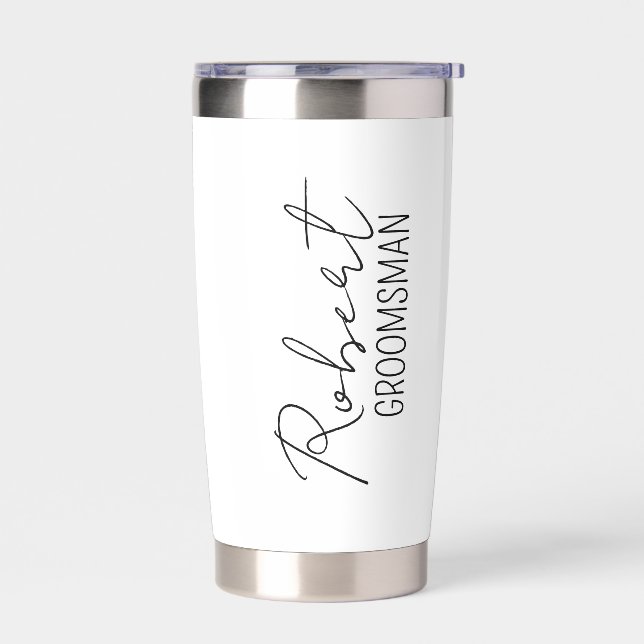 Personalized Tumbler for Men, Gift for Him, Grooms (Left)