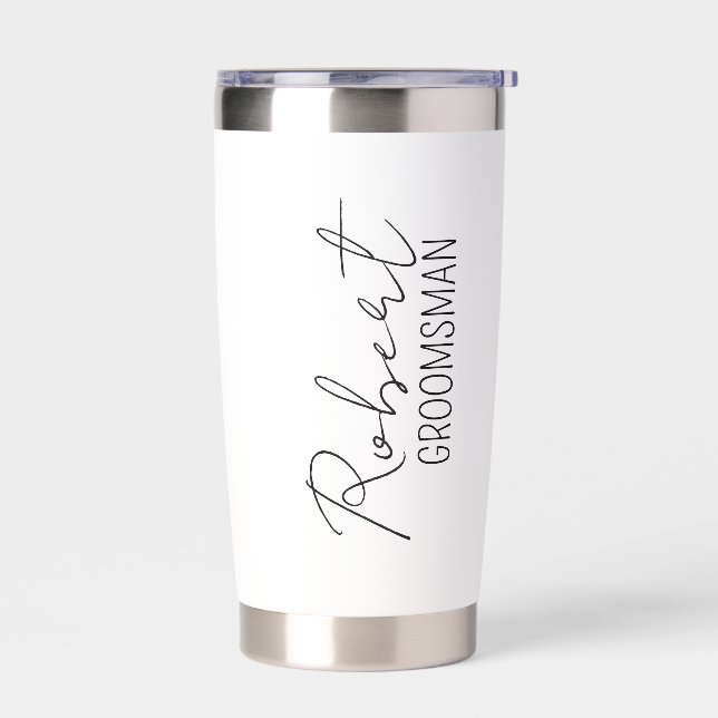 Personalized Tumbler for Men, Gift for Him, Grooms (Left)