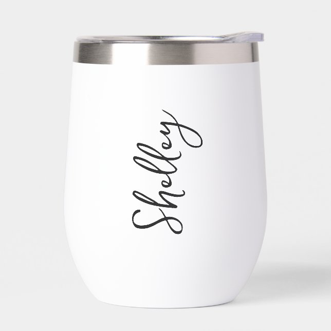 Personalized Tumbler,Stainless Coffee Cup,Bridesma Thermal Wine Tumbler (Left)