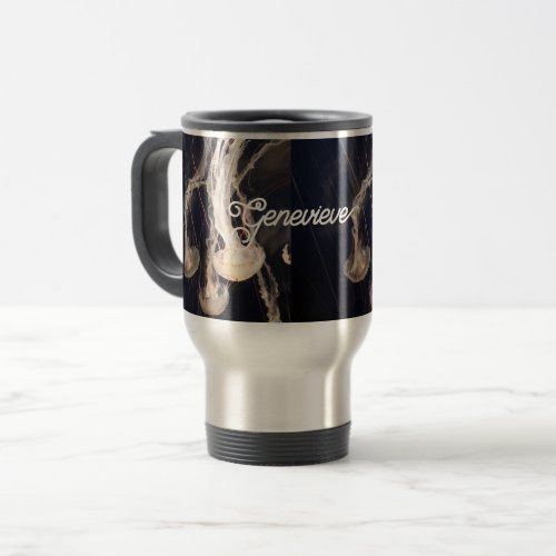 Personalized  Tumbler With Handle Lid and Straw Travel Mug