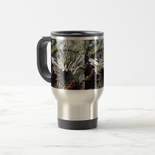 Personalized  Tumbler With Handle, Lid, and Straw Travel Mug (Front Left)