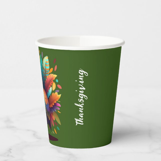 Personalized tumbler with Turkey  Paper Cups (Left)
