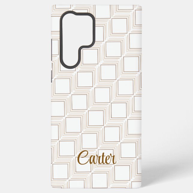 Personalized tumbling squares Samsung phone Case (Back)