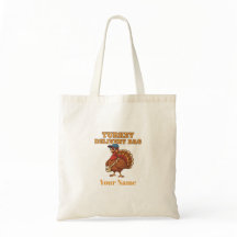 Personalized Turkey Delivery Bag Thanksgiving Tote
