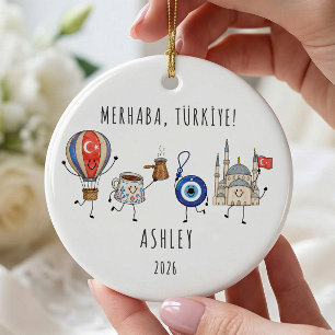 Personalized Türkiye Vacation Ornament