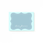 Personalized turquoise blue bracket Post-it® notes