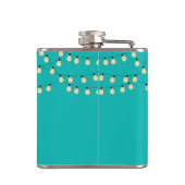 Personalized Turquoise Flask (Back)