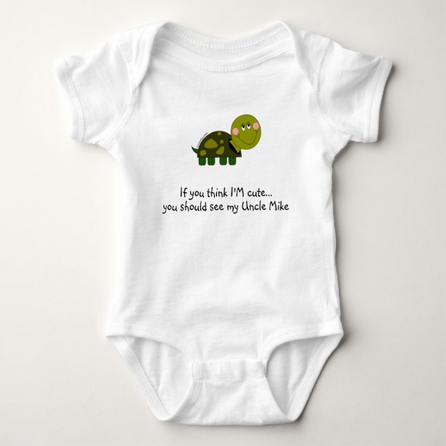 Personalized Turtle infant tee (Front)